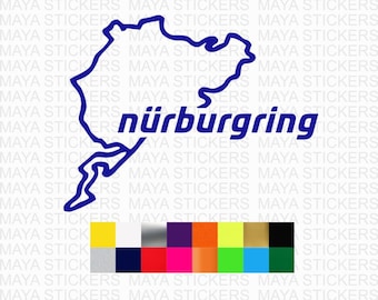 Nurburgring race track old logo stickers for cars