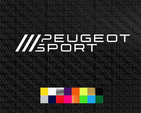 Peugeot Sport Logo Stickers in Custom Colors and Sizes 