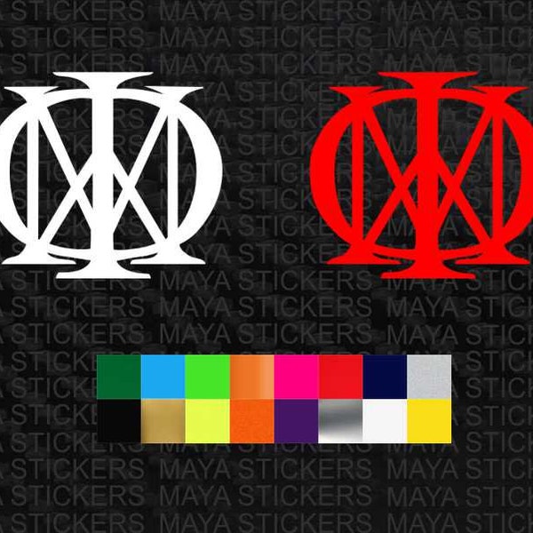 2 x Dream Theater decal stickers for cars, laptops and others