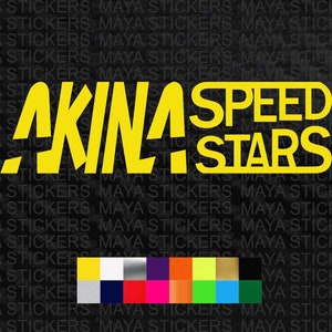 Brand New Universal 2PCS INITIAL D AKINA SPEEDSTAR ABS Plastic Black L – JK Racing Inc