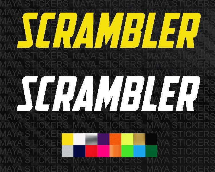 Sticker scrambler clearance