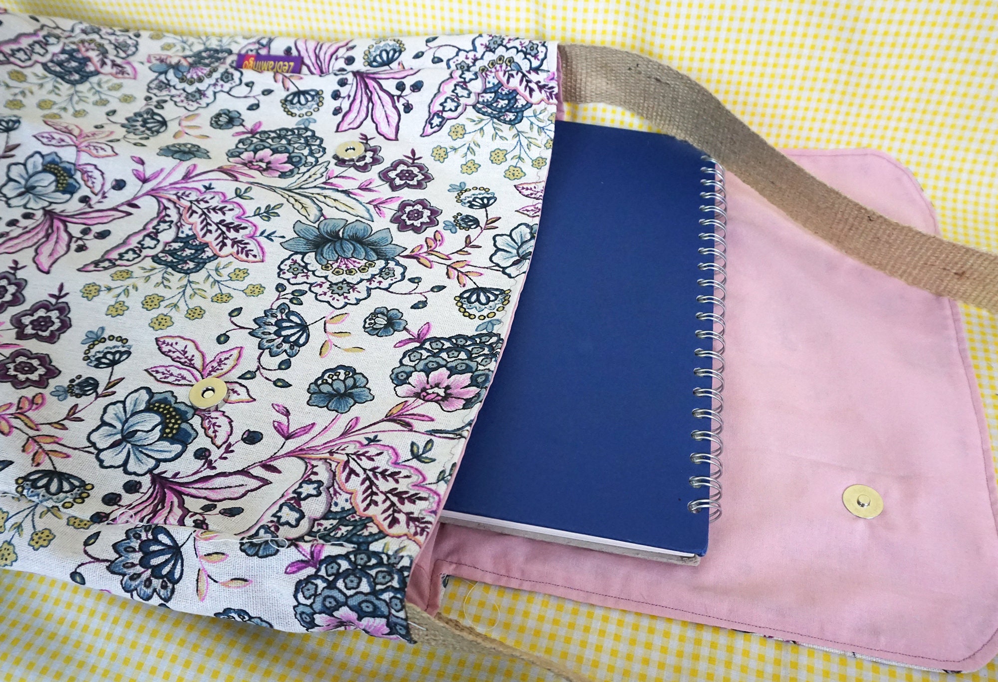 Sketchbook Bag presents for artists blues and purples bag Etsy