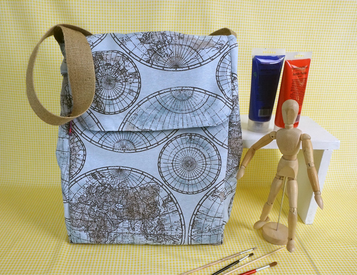 Sketchbook Bag maps gift artbag A3 sketchbook bag gifts Etsy