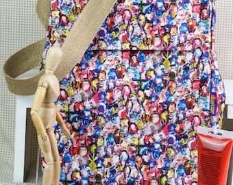 Handmade A3 Sketchbook Bag: Cotton Artist Tote