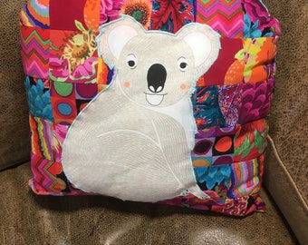Koala, koala gift, koala cushion, reading cushion, reading pillow, gift for librarian, booklover gift, bookworm gift, Australia gift, books