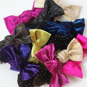 Royal Purple Bun Bow image 4