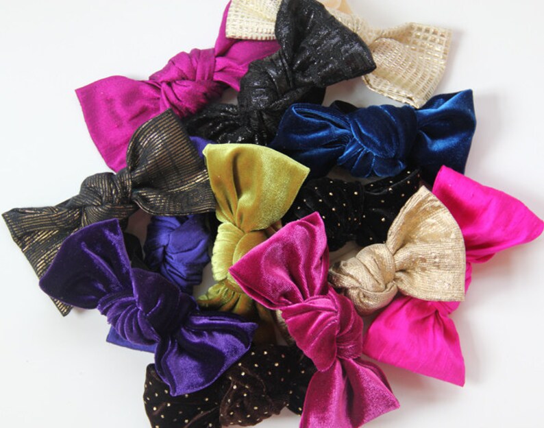 Royal Purple Bun Bow image 4