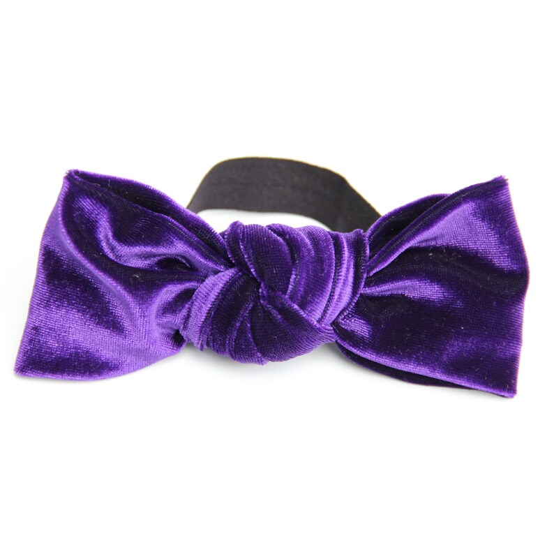 Royal Purple Bun Bow image 2