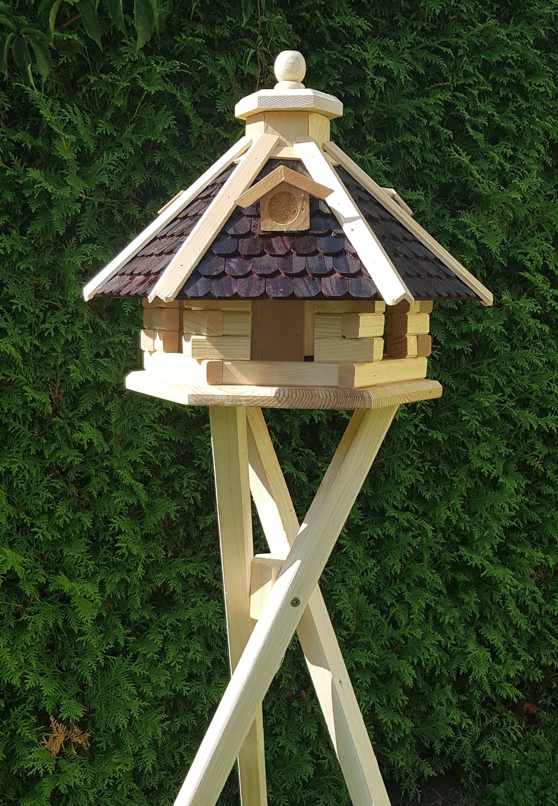 XXL Vogelhaus mit Ständer und Holzschindeln Birdhouse Typ 43 Etsy