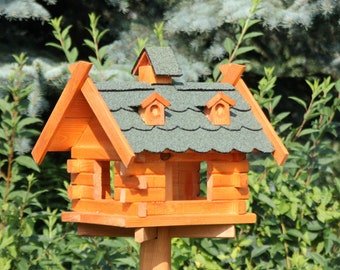 Vogelhaus mit Solar viereckig Birdhouse quadrangular Typ 8