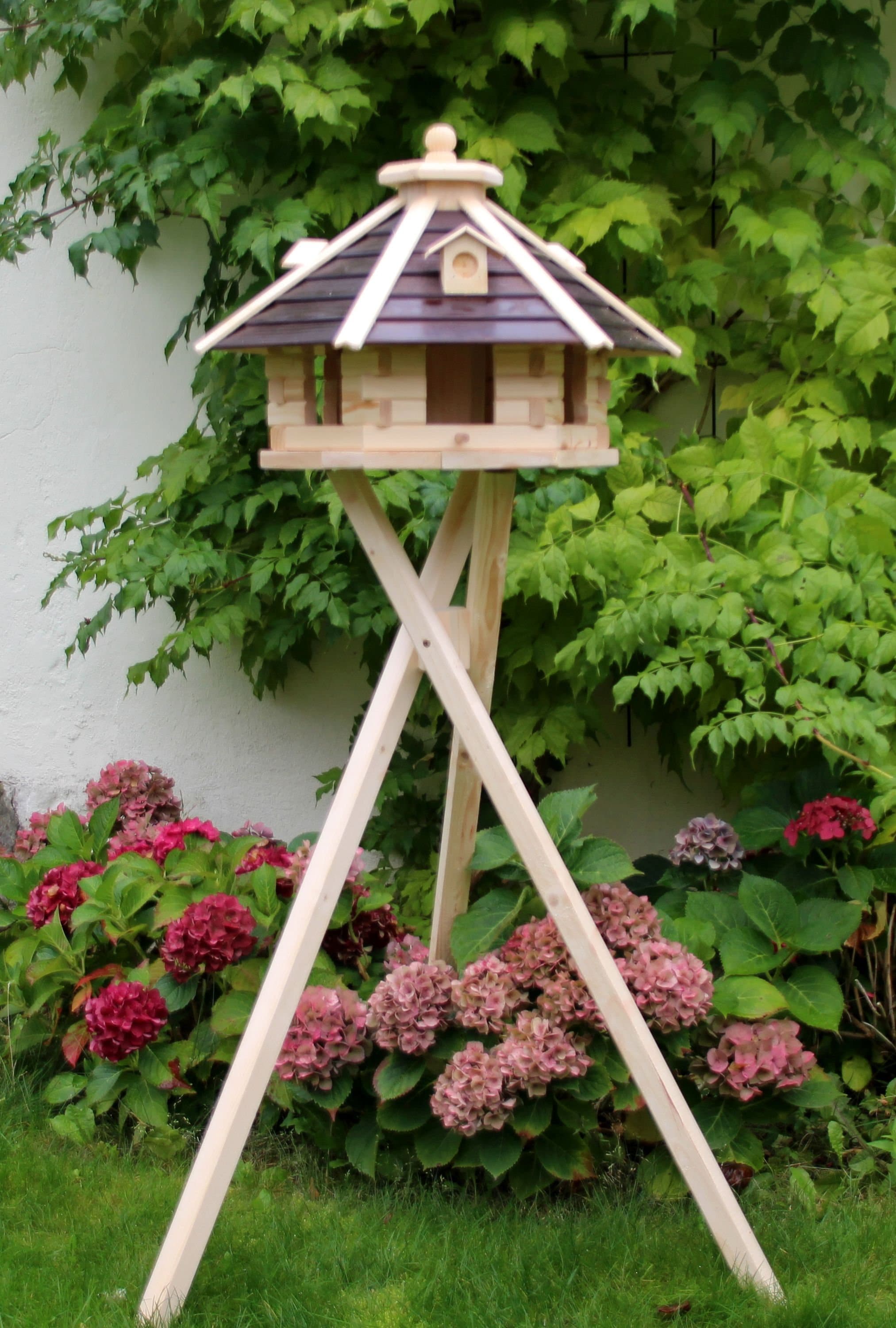 Großes Vogelhaus mit Ständer und Solarbeleuchtung Birdhouse Etsy