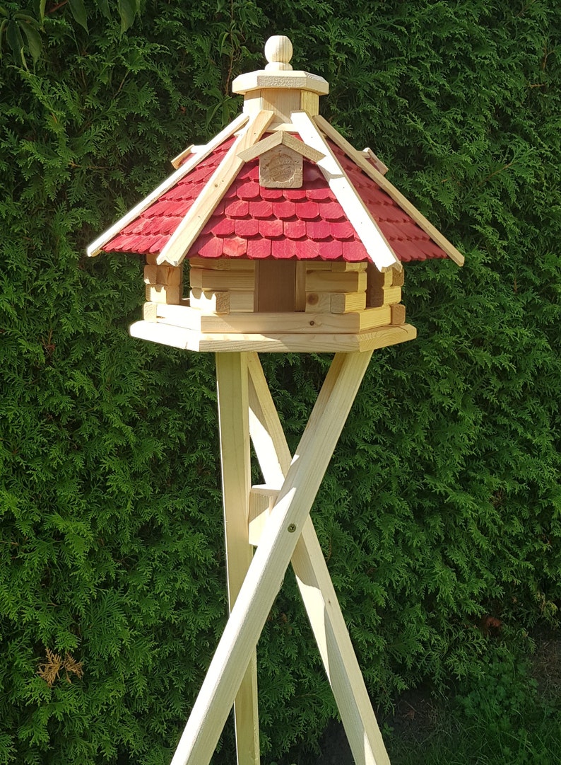 XXL Vogelhaus mit Ständer und Holzschindeln Birdhouse Typ 43 Etsy