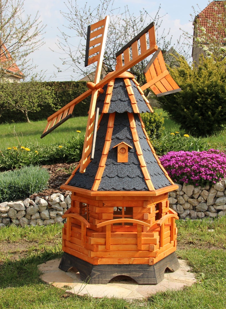 Grote windmolen windmolens windmolen die van hout met Etsy
