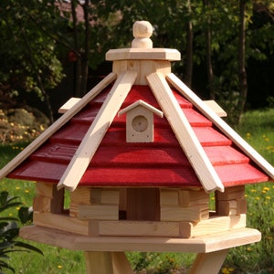 Wooden birdhouse Birdhouse Type 21 Red