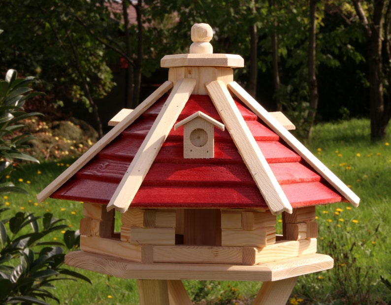 Wooden birdhouse Birdhouse Type 21 Red
