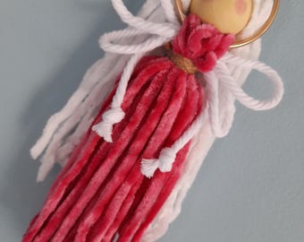 Macrame yarn Angel/Fairy Doll. Hanging Decoration. Handmade