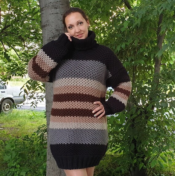 Long top woolen dress