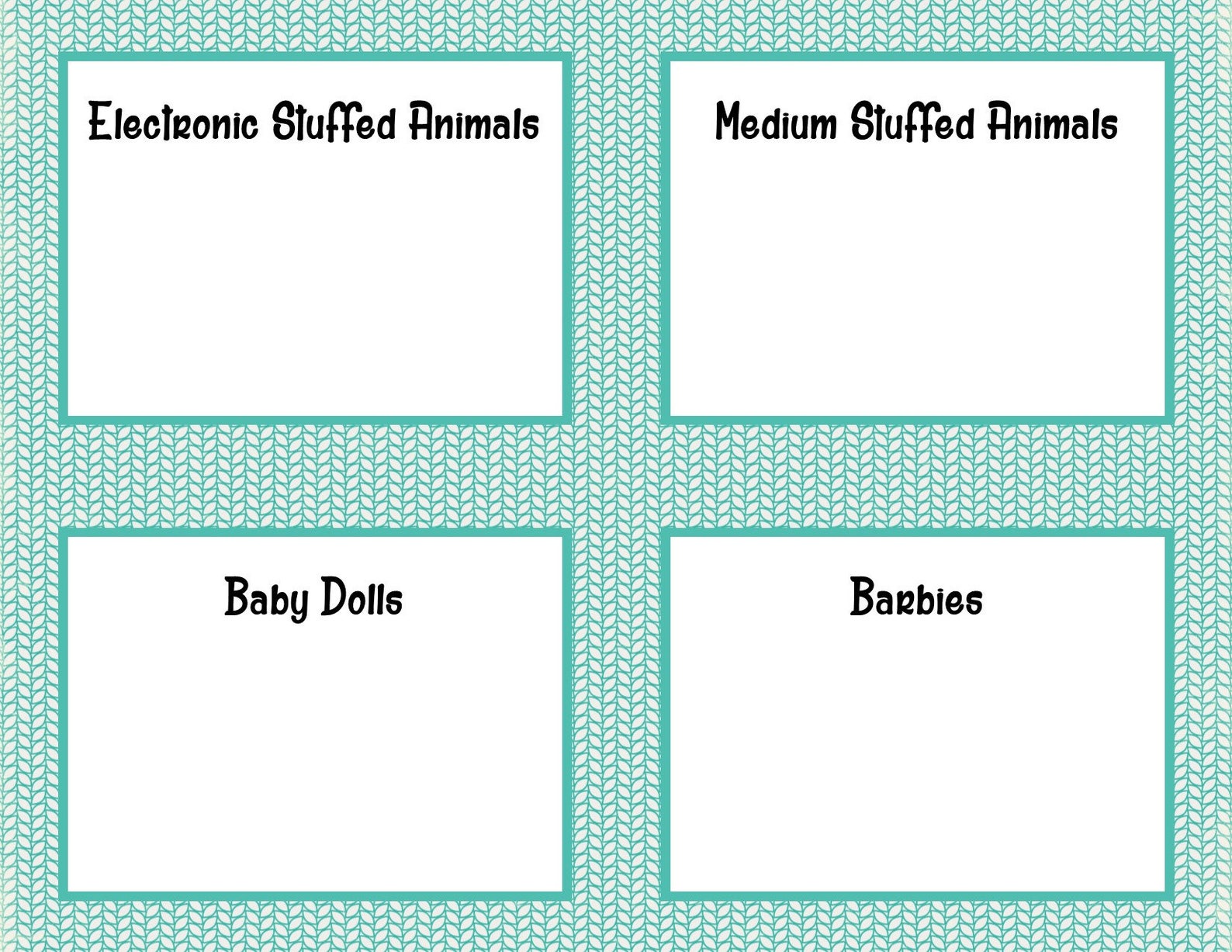 Toy Bin Labels - Etsy