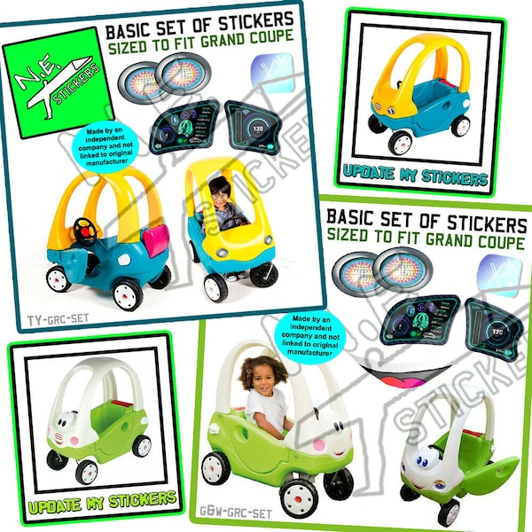 Cosy Coupe Replacement Stickers - Etsy