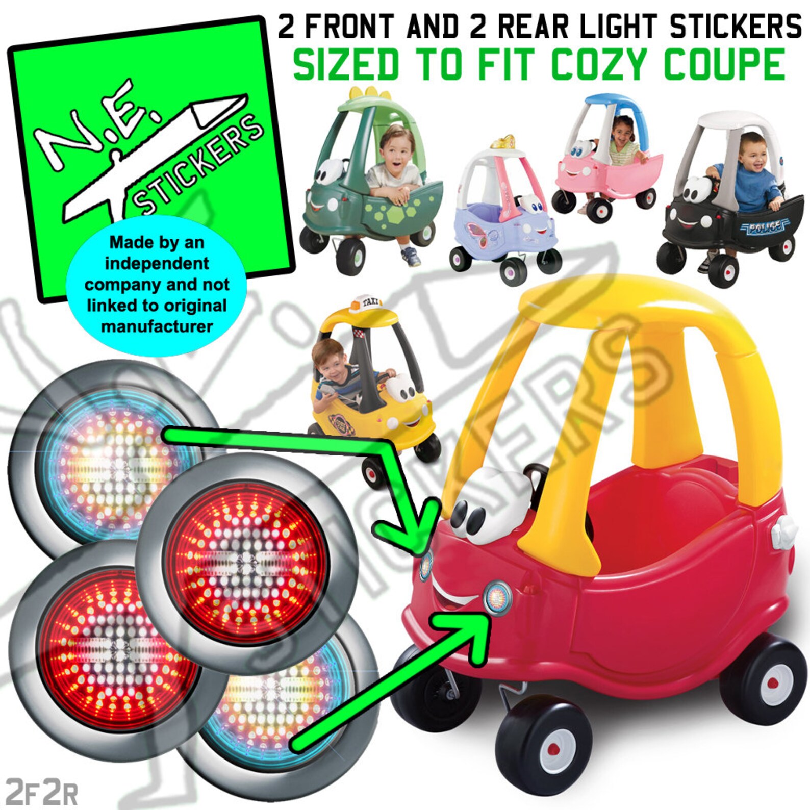 New Design Decals Stickers Sized to Fit Little Tikes Cozy Etsy