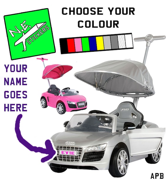 personalised kids car