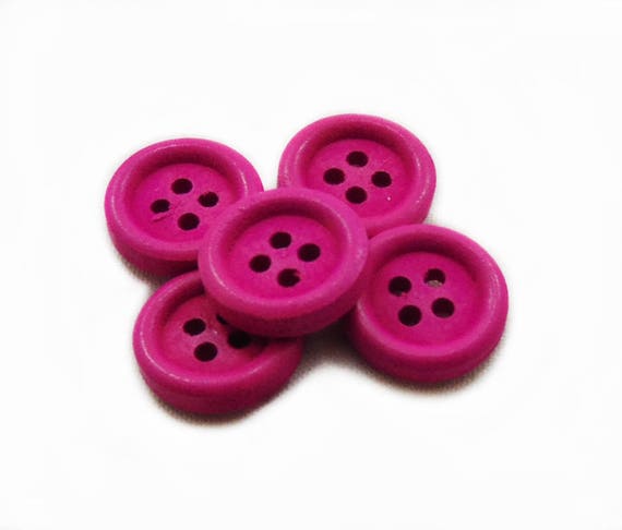 150Pcs Handmade with Love Buttons Wooden Buttons for Crafts Wood