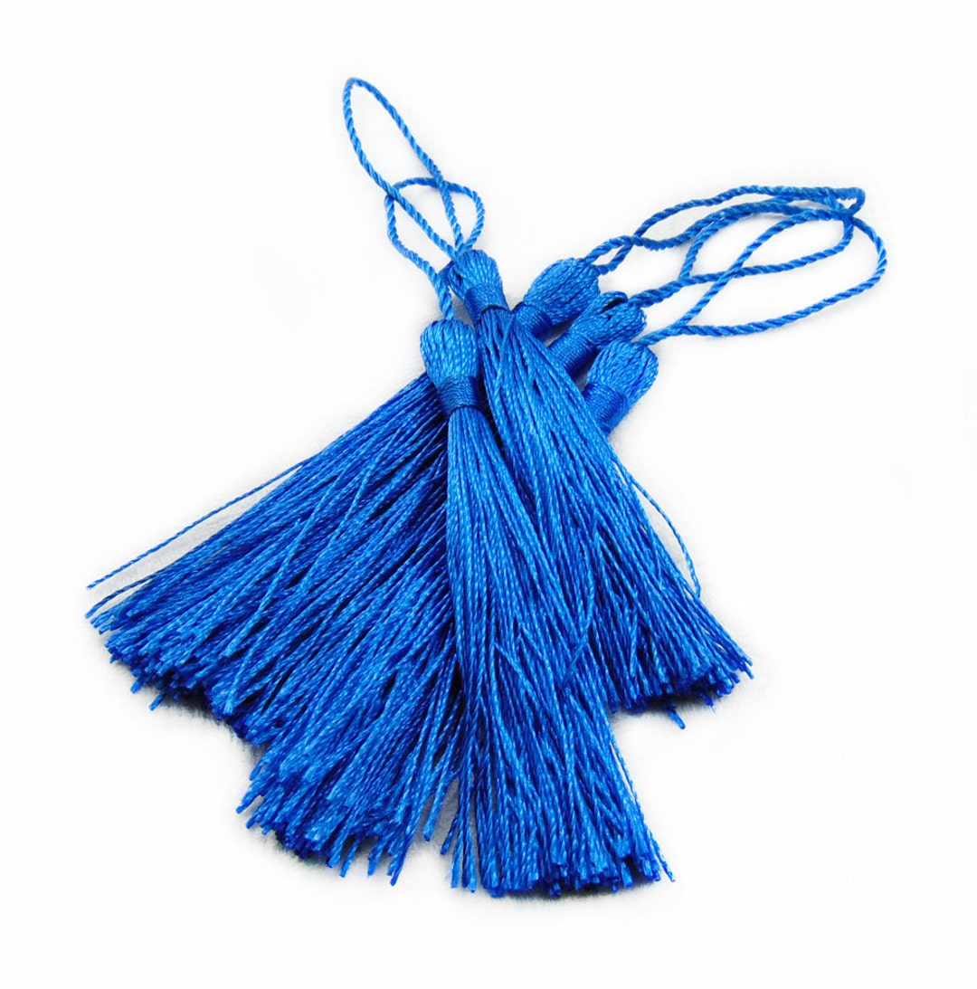 Blue Tassel Charms Long Tassel Tassel Pendant Tassels 5pcs Etsy
