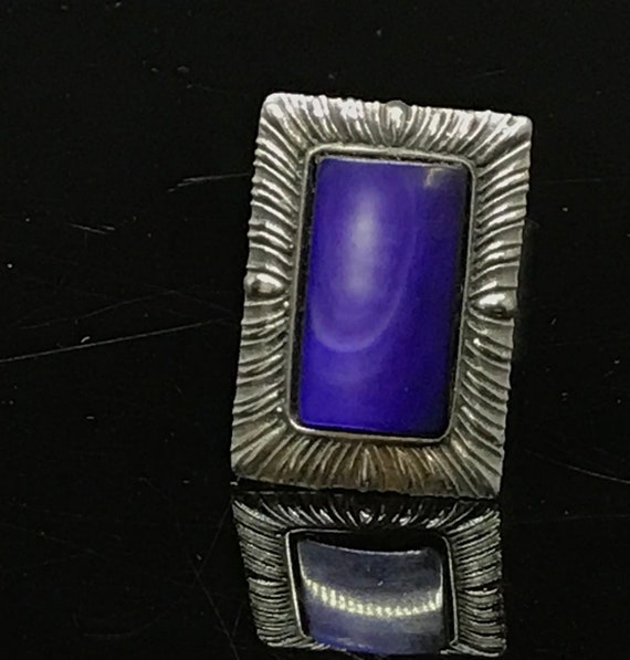 steel ring blue signed lord python - image 1