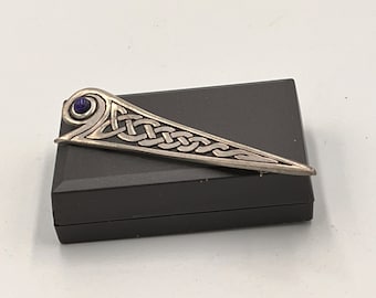 Vintage  pewter StJustins Celtic  style kilt pin