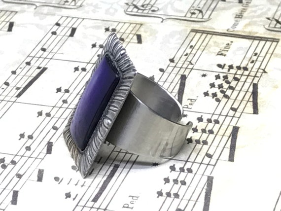 steel ring blue signed lord python - image 8