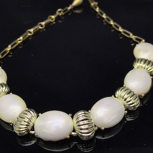 Vintage lucite necklace Coro Jewelcraft white oval