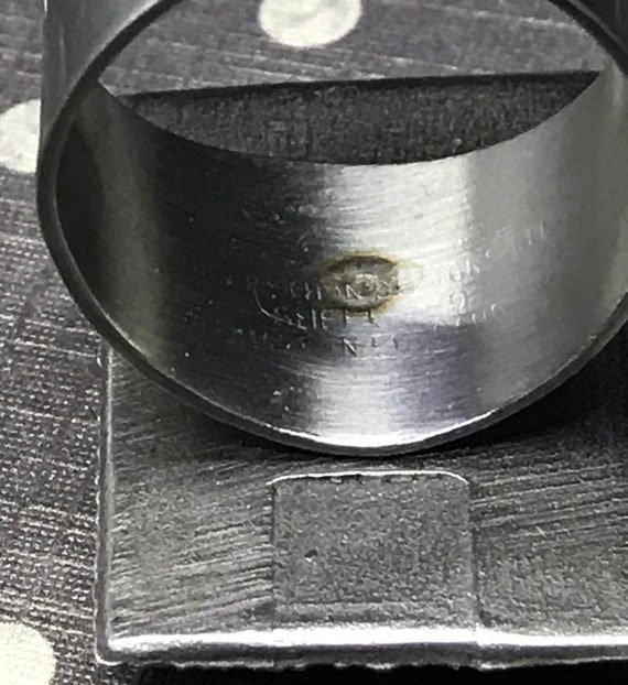 steel ring blue signed lord python - image 5