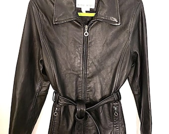 Vintage Tannery West Leather Jacket Size Medium - Etsy