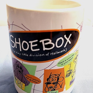 Vintage Hallmark all over Character Cartoon Mug Guru Guy Wanda Maxine + 12 oz