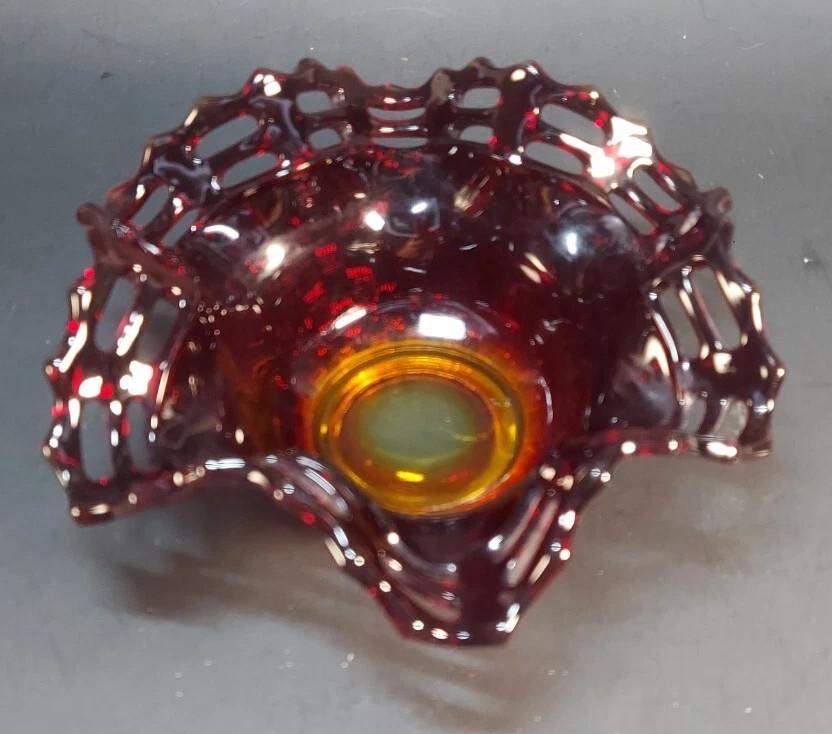 Amberina Fenton Uv - Etsy