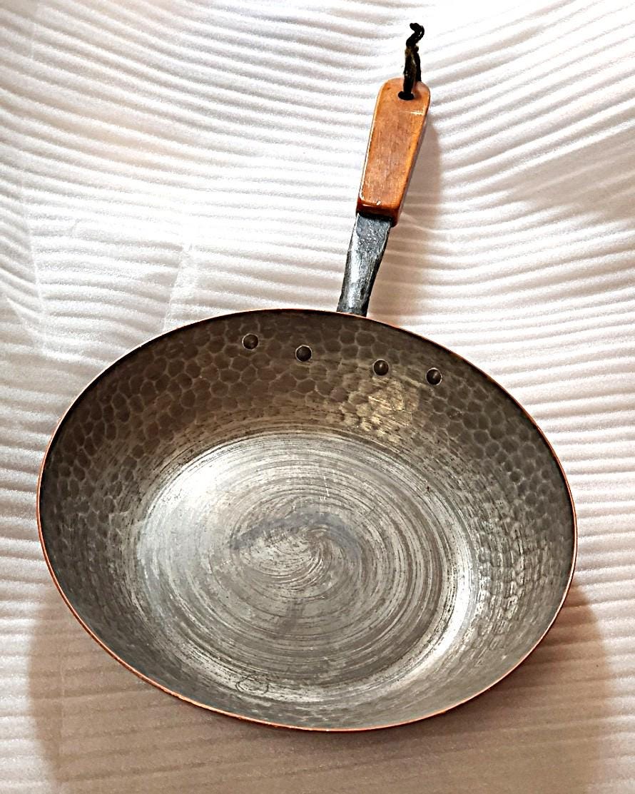 調理器具 STOCKLL NETSTAL SWISS MADE 6 PC - Stockli Netstal Stamped - Vintage Copper Fondue Set with