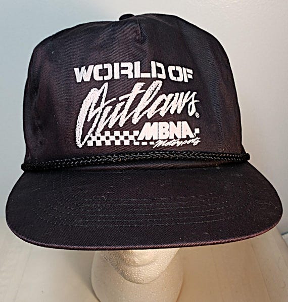 World of Outlaws Hat MBNA Motorsports Racing Retro Sprint Car