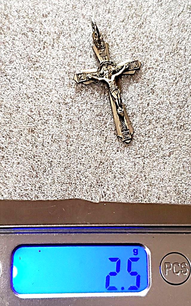 Chapel Sterling Silver Jesus Crucifix Cross Pendant 1.5" | Diamond-cut ...