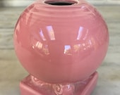 vintage Fiestaware Fiesta bulb vase candle holder, HLC, rose mauve color, 1930s, art deco, rare, VGC