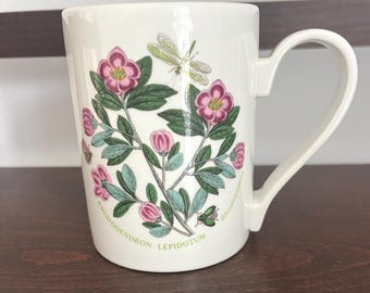 PORTMEIRION BOTANIC GARDEN Mug: Rhododendron Fine Bone China, coffee tea cup