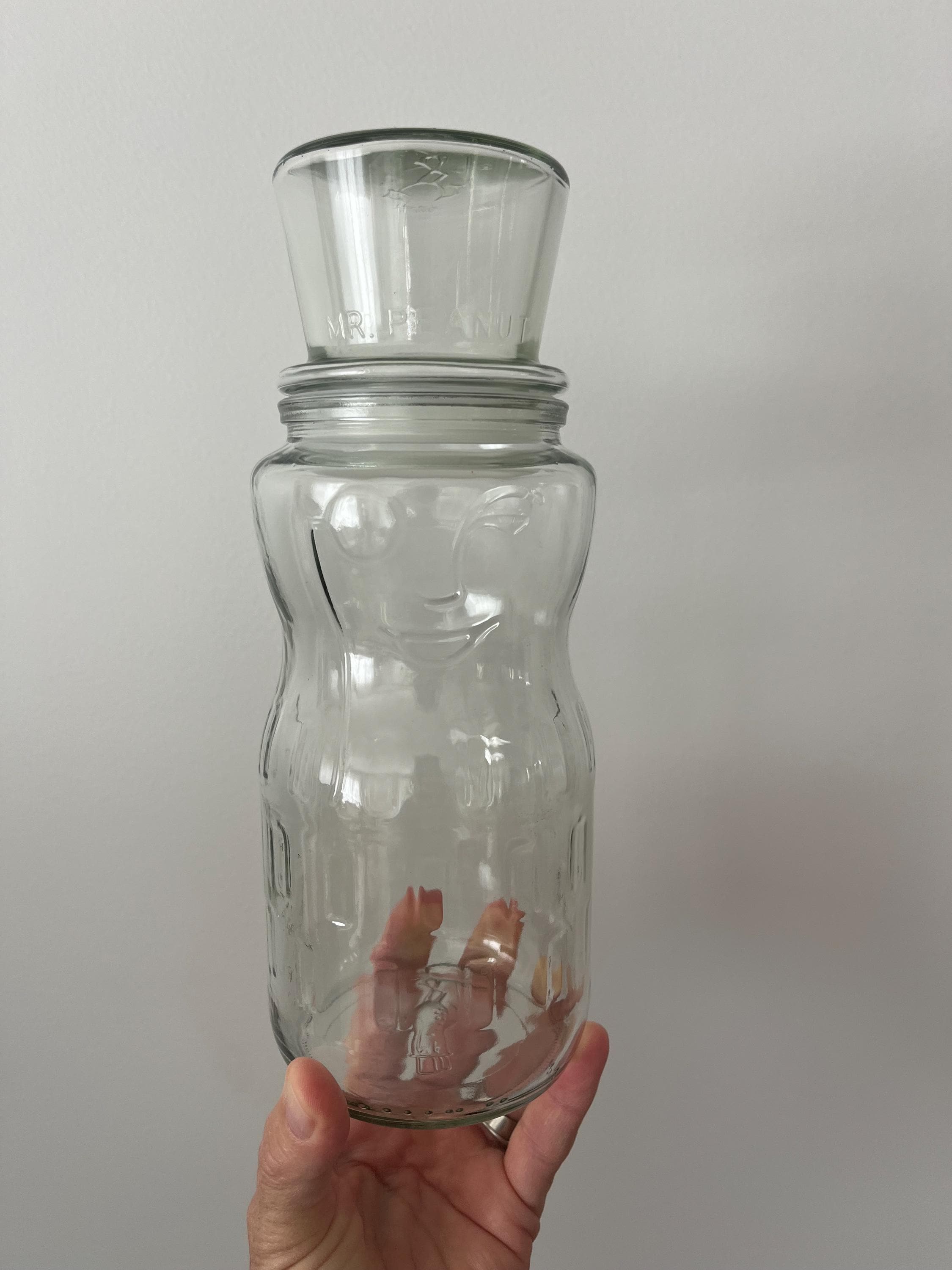 Mr Peanut 1991 Glass Jar - Etsy