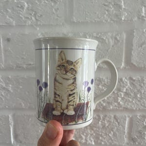 Otagiri cat mug, vintage Jacquie Vaux design, Japan