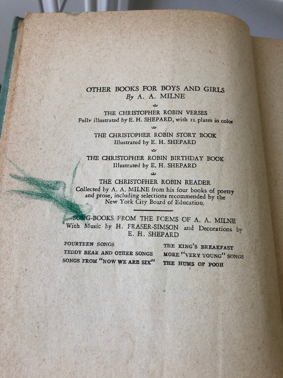 aa milne when we were aa milne when we were