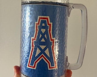 Taza térmica de los Houston Oilers, jarra de cerveza vintage