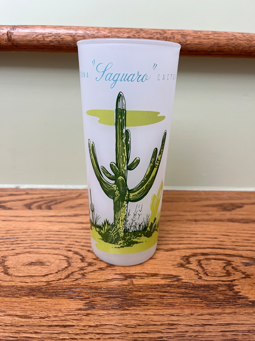 Vintage Blakely Frosted Cactus Glassware Saguaro Cacti Etsy