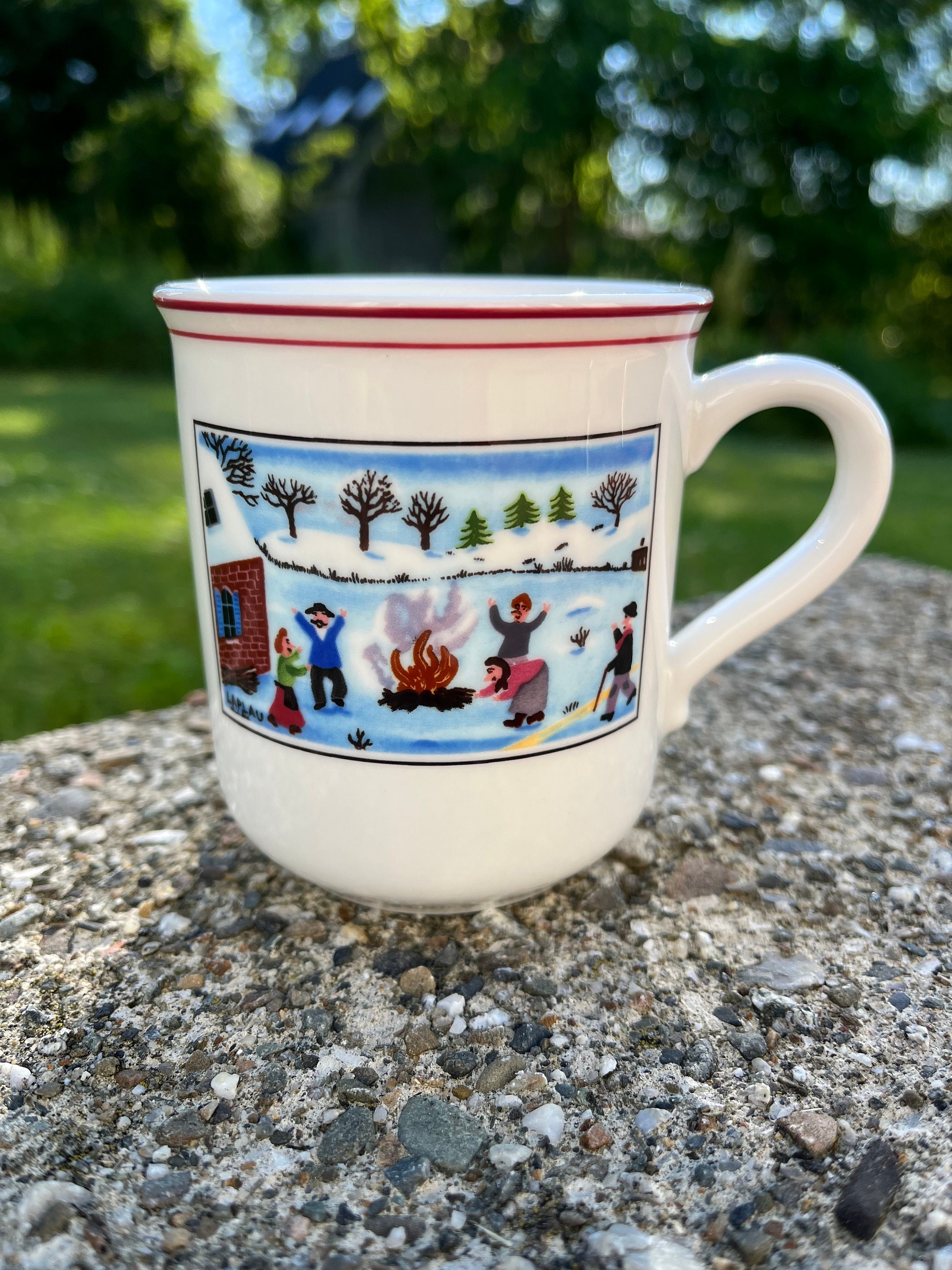 Laplau Christmas mug Villeroy & Boch 1748 porcelain coffee - Etsy 日本