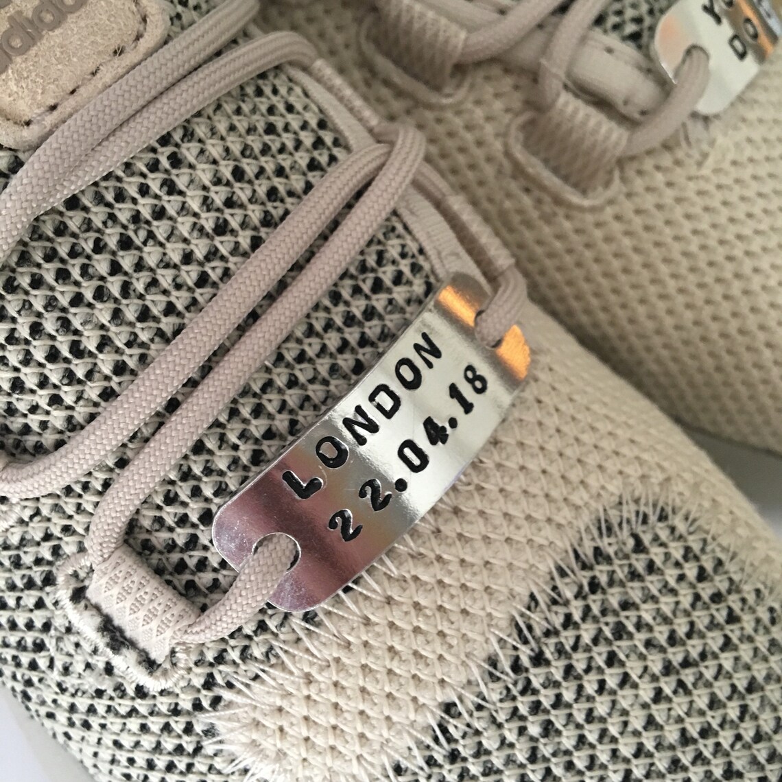 Runner Tags Labels Marathon, Trainer Tags, Lace Tags, Personalised Trainer Tags, Sneaker ...