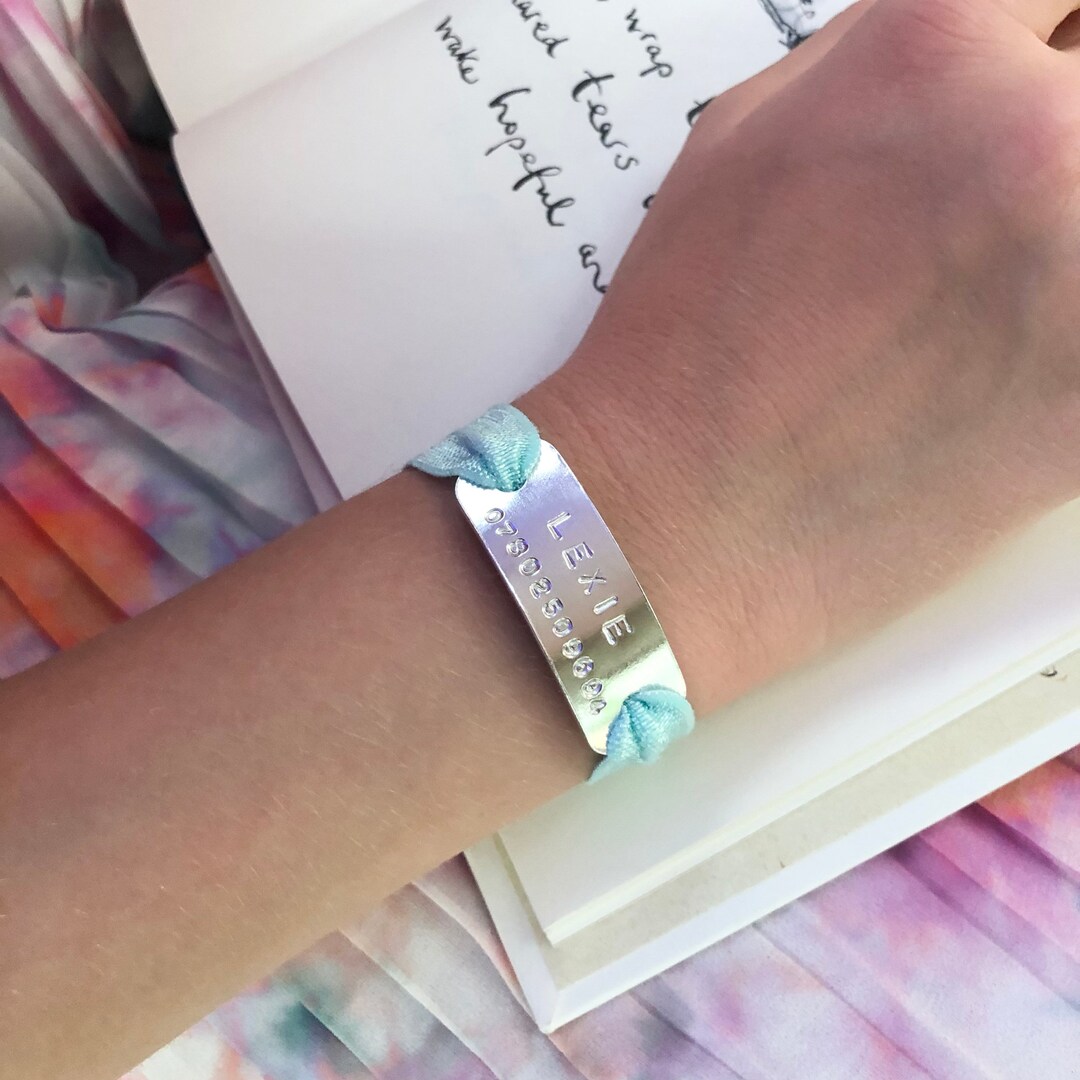 Child ID Bracelets Personalised ID Bracelet for Kids Medical Etsy