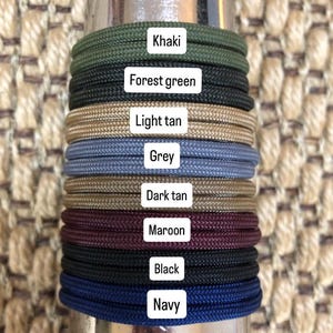 Men’s Personalised Bracelet, Copper Washer, Custom Jewellery, Paracord Bracelet, 7th Anniversary,l image 3