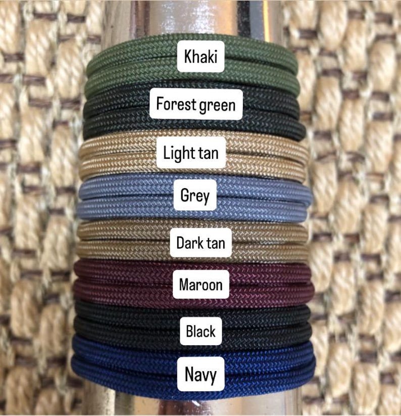 Men’s Personalised Bracelet, Copper Washer, Custom Jewellery, Paracord Bracelet, 7th Anniversary,l image 3
